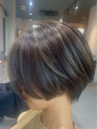 ショート カラー ⭐︎白髪のお悩み 解決します⭕️のヘアスタイル
