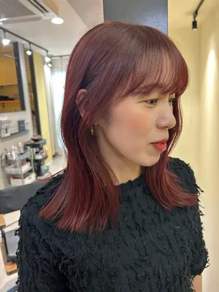 ロング カラー hub hair レイヤー/透明感のヘアスタイル