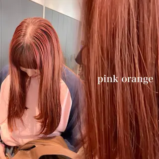 セミロング カラー ♥️ボブ縮毛/ブリー チ/minami♥️のヘアスタイル