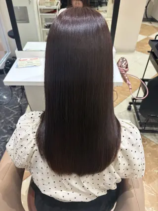 セミロング 髪質改善カラー なーこ💖🌈のヘアスタイル