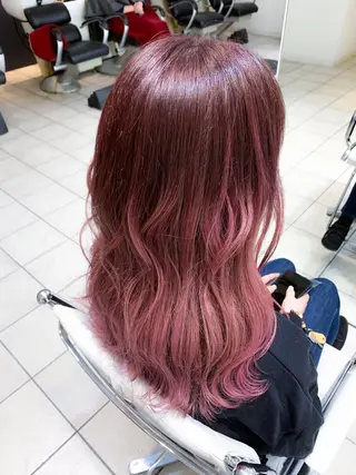 ロング カラー Uni.所属・地毛風ストレート/ 髪質改善/榎本流行のヘアスタイル