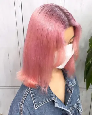 セミロング カラー ブリーチ人気No.1 MANATO🎨🌈のヘアスタイル