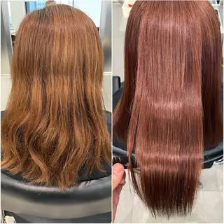 ロング カラー GOTODAY シェアサロン梅田NU茶屋町店所属・髪質改善/艶カラー 縮毛矯正/みほのヘアスタイル