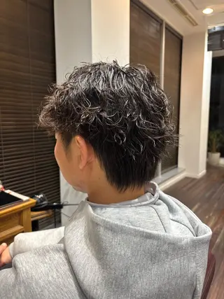 パーマ メンズ かどたはるな レイヤー/パーマのヘアスタイル