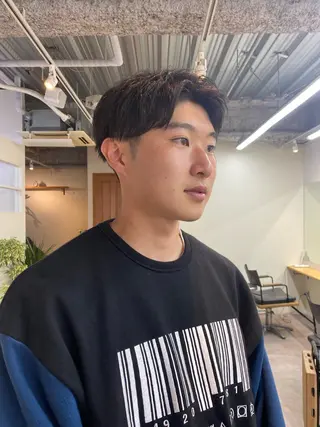 メンズ シャドウパーマ/ 波巻パーマYu-Kiのヘアスタイル