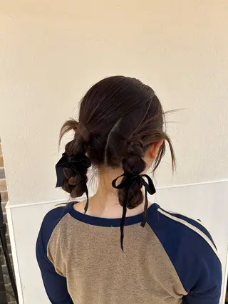 セミロング 韓国ヘア/顔周り ヘアセット/加藤優里のヘアスタイル