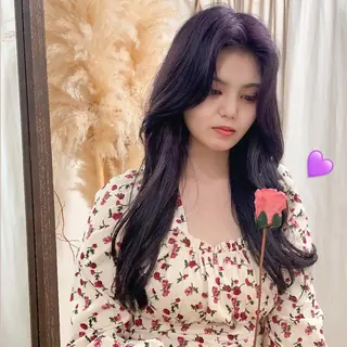 ロング カラー 透明感カラー×小 顔レイヤー♡ヒデさんのヘアスタイル