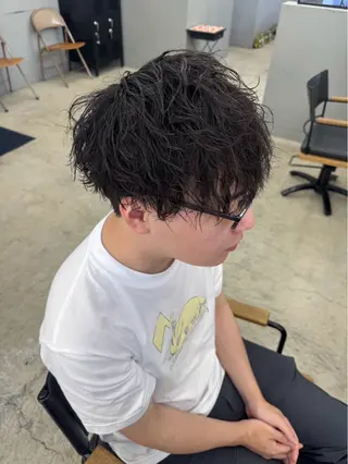 ショート パーマ メンズ メンズ専門サロン wokeのヘアスタイル