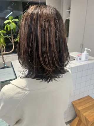 ミディアム TREAT HAIR DESIGN 千葉店所属・⭐️上田 悠⭐️のヘアスタイル