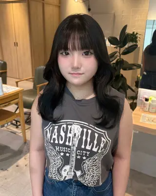 セミロング カラー COAPLUS立川所属・艶髪/透明感カラー /miyu🩰🎀のヘアスタイル