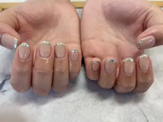 ネイル ネイルリボン 受付スタッフのネイルデザイン