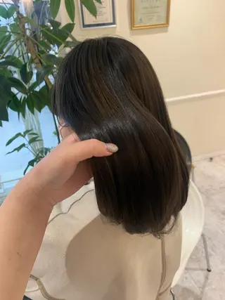 セミロング エクステ♡ヘアメ 内村麻衣のヘアスタイル