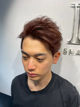 ショート カラー メンズ YOSHI 吉田圭祐のヘアスタイル