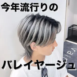 カラー メンズ ハイトーンカラー/ さらさのヘアスタイル