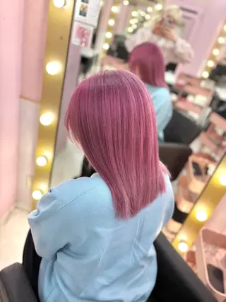 セミロング カラー 甘ふわgirly🎀 ハイトーン🤍Ramのヘアスタイル