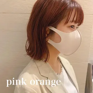 ミディアム カラー 🌱小顔ヘア/ボブ ミディアム/双葉🌱のヘアスタイル