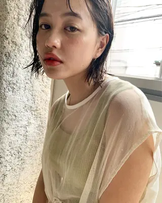 ミディアム カラー ANY／SUE 千葉パーマのヘアスタイル