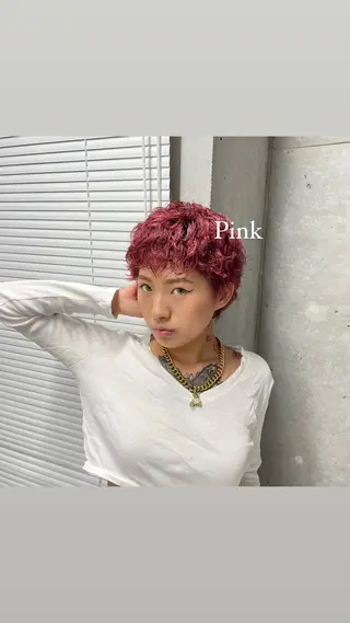 ショート カラー ハイトーン/ボブ /HBL/AYUNAのヘアスタイル