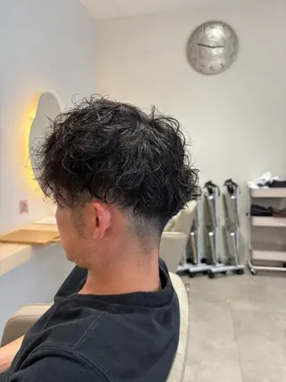 パーマ メンズ レイヤー/透明感/髪 質改善/メンズ/佐藤のヘアスタイル