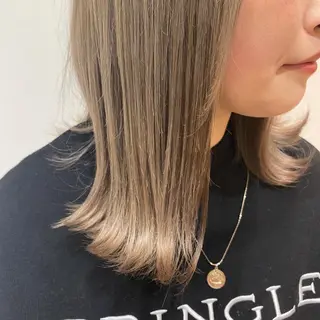 ミディアム 💎【髪質改善カラー 艶髪×縮毛矯正】💎のヘアスタイル