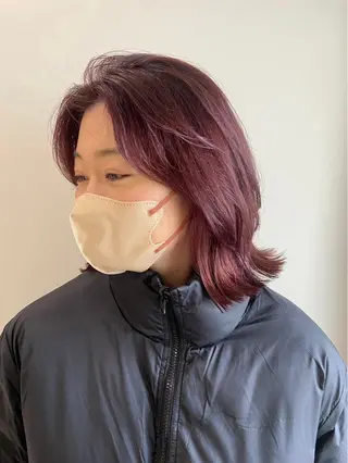 ミディアム アオイ/透明感カラー レイヤー🌙のヘアスタイル