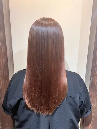 ロング Luster Friends所属・まゆ | 艶カラー | ストレートのヘアスタイル