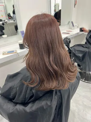 セミロング カラー 透明感カラー🫧 レイヤーカットのヘアスタイル