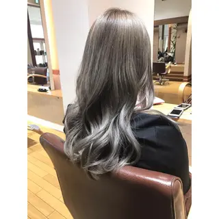 ロング カラー 片山 千晴のヘアスタイル
