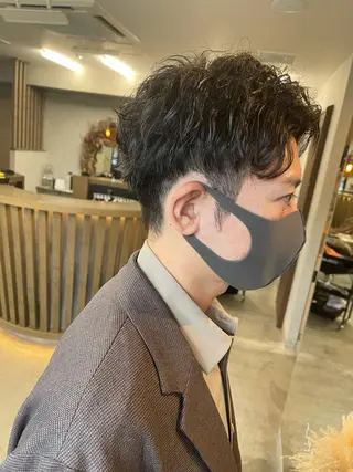 パーマ メンズ ダブルカラー /まつ毛パーマ🎀のヘアスタイル