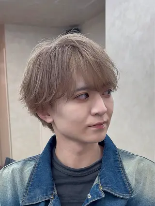 ショート カラー メンズ k.e.y銀座店所属・安藤幹人 メンズカット/パーマのヘアスタイル