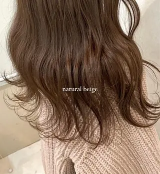 セミロング カラー mareka/顔周り /透明感カラー🤍のヘアスタイル