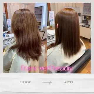 ミディアム あや/くせ毛美容師 による縮毛矯正のヘアスタイル