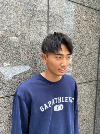 ショート カラー パーマ ヘアアレンジ メンズ メンズサロンハイプ 布施駅前/駐車場アリのヘアスタイル