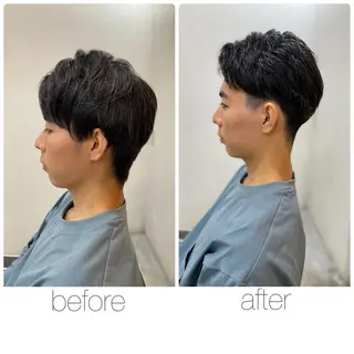 ショート メンズ 尾野 雅斗のヘアスタイル