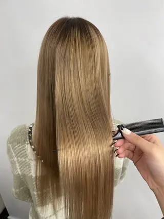 ロング 𝙃𝘼𝙍𝙐🎀 韓国×エクステのヘアスタイル