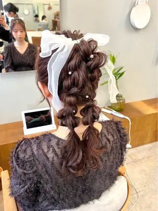 ヘアアレンジ 🌼花屋併設🌼 木下奈々望のヘアスタイル