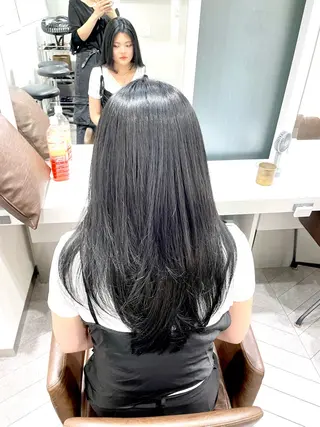 ロング ハイライトデザイン 特化/表参道/みづきのヘアスタイル