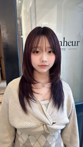 ミディアム La bonheur hair reve 池袋店所属・🐈‍⬛ マナカ🐈‍⬛のヘアスタイル