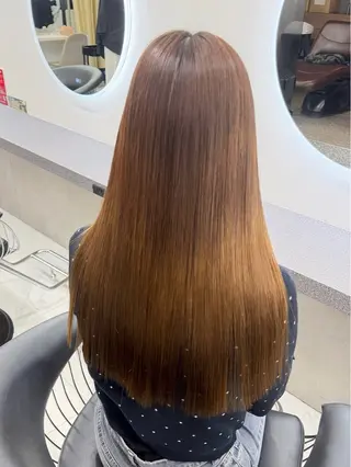 ロング 韓国ヘア/透明感カラ ー/梅田/ayanoのヘアスタイル