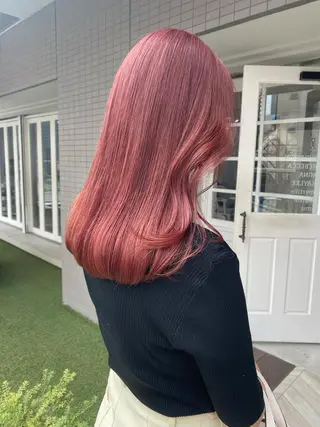 ロング カラー ヘアアレンジ 🧡梅田ハイトーン カラー🧡runaのヘアスタイル