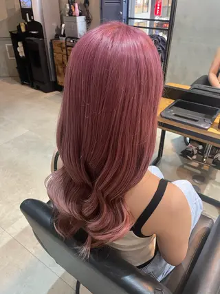 カラー HAYATA/透明感 /派手髪/ケアブリのヘアスタイル