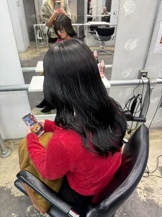 ロング カラー ヘアアレンジ 海外/ハイトーン🪽 ☯️ami☯️のヘアスタイル