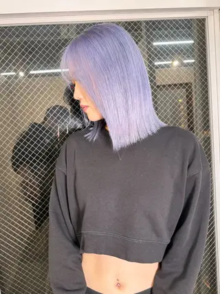 ミディアム カラー ヘアアレンジ lani ブリーチ /ダブルカラーのヘアスタイル