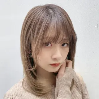 ミディアム 縮毛矯正/レイヤー 💎やまもとちひろのヘアスタイル