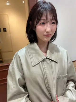 ミディアム カラー rena ✶伏見/パーマのヘアスタイル