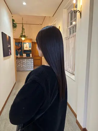 ロング カラー 兼子莉彩 ／暗髪🤎／暖色🍒のヘアスタイル