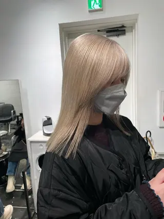 ロング カラー パーマ ヘアアレンジ メンズ キッズ ネイル マツエク・マツパ アイブロウ 艶ハイトーン/ヘア アレンジAYAKAのヘアスタイル