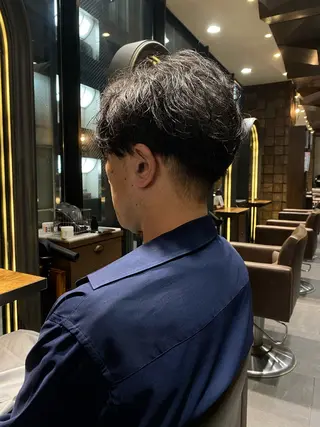 ショート パーマ メンズ 韓国ヘア/銀座/艶髪 /MINX/ウチダのヘアスタイル