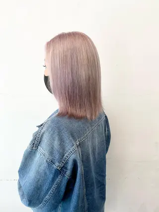 ミディアム カラー パーマ ヘアアレンジ メンズ nico TOKYO 渋谷所属・ブリーチ　ハイトーン 特化🌈フジタハルキのヘアスタイル