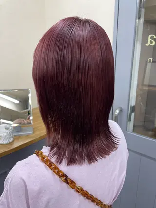 ミディアム 🍓🍒ダブルカラー モデルmio🍒🍓のヘアスタイル